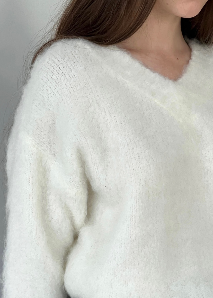 ANOTHER AVENUE東大門㊣代購女士新品推薦針織衫安哥拉V領ANOTHER AVENUE針織衫