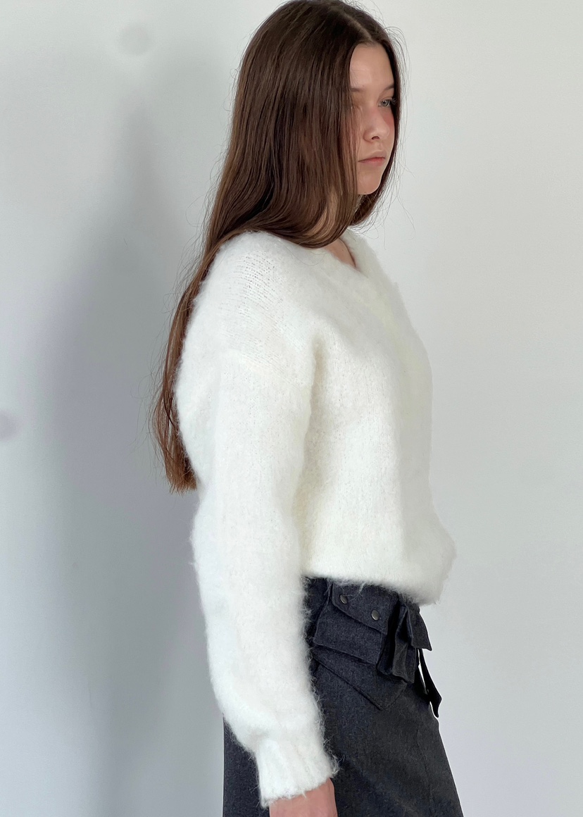 ANOTHER AVENUE東大門㊣代購女士新品推薦針織衫安哥拉V領ANOTHER AVENUE針織衫