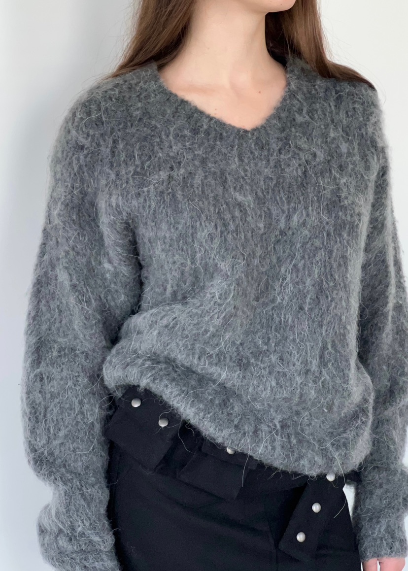 ANOTHER AVENUE東大門㊣代購女士新品推薦針織衫安哥拉V領ANOTHER AVENUE針織衫