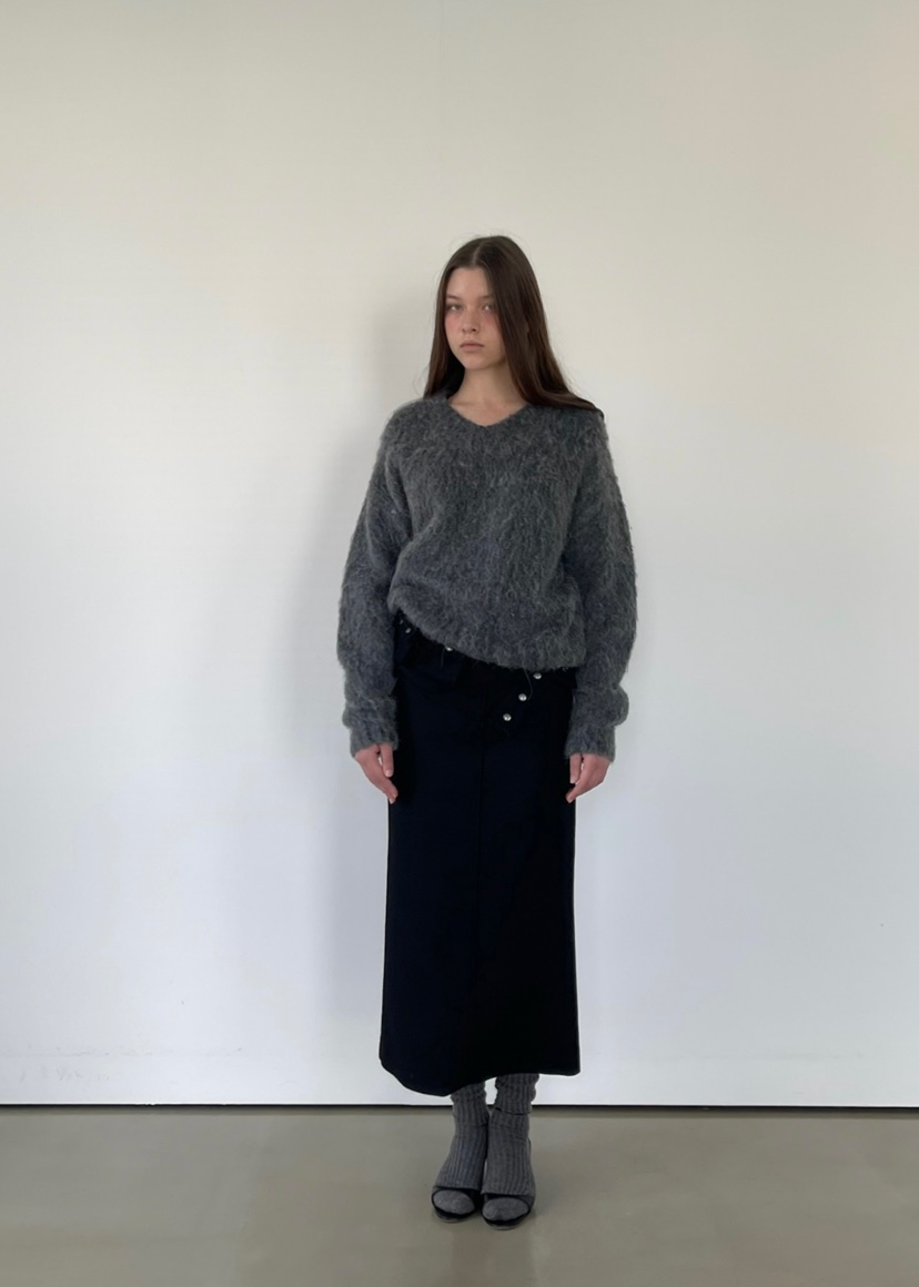 ANOTHER AVENUE東大門㊣代購女士新品推薦針織衫安哥拉V領ANOTHER AVENUE針織衫