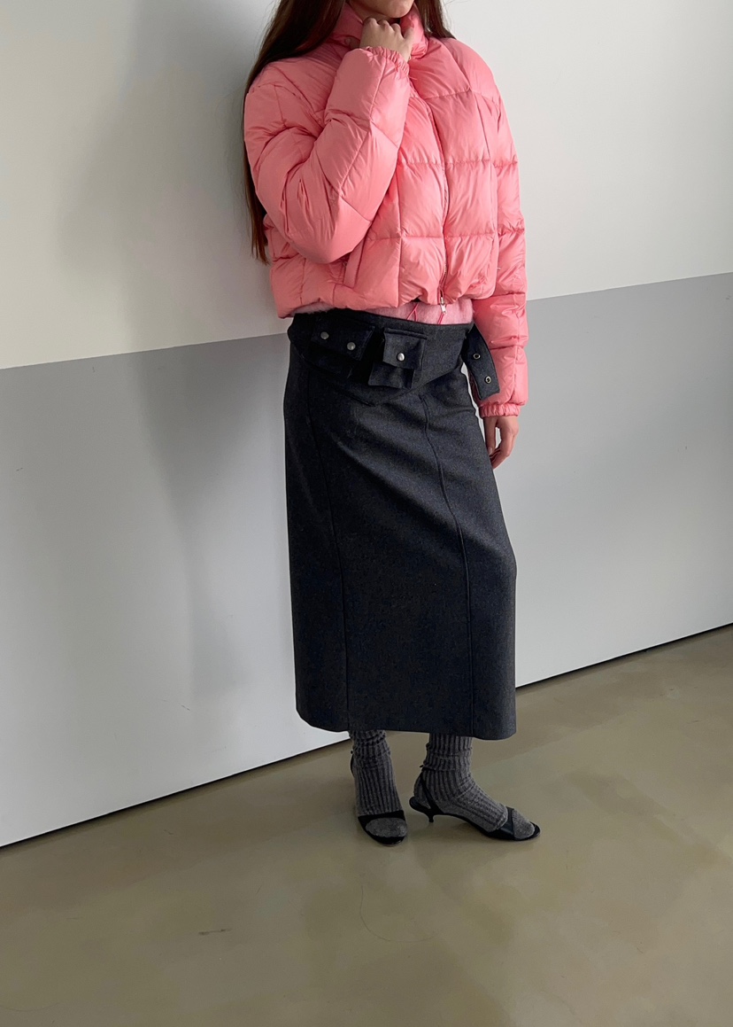 ANOTHER AVENUE東大門㊣直郵女裝新款25秋冬推薦時尚長裙羊毛ANOTHER AVENUE長裙