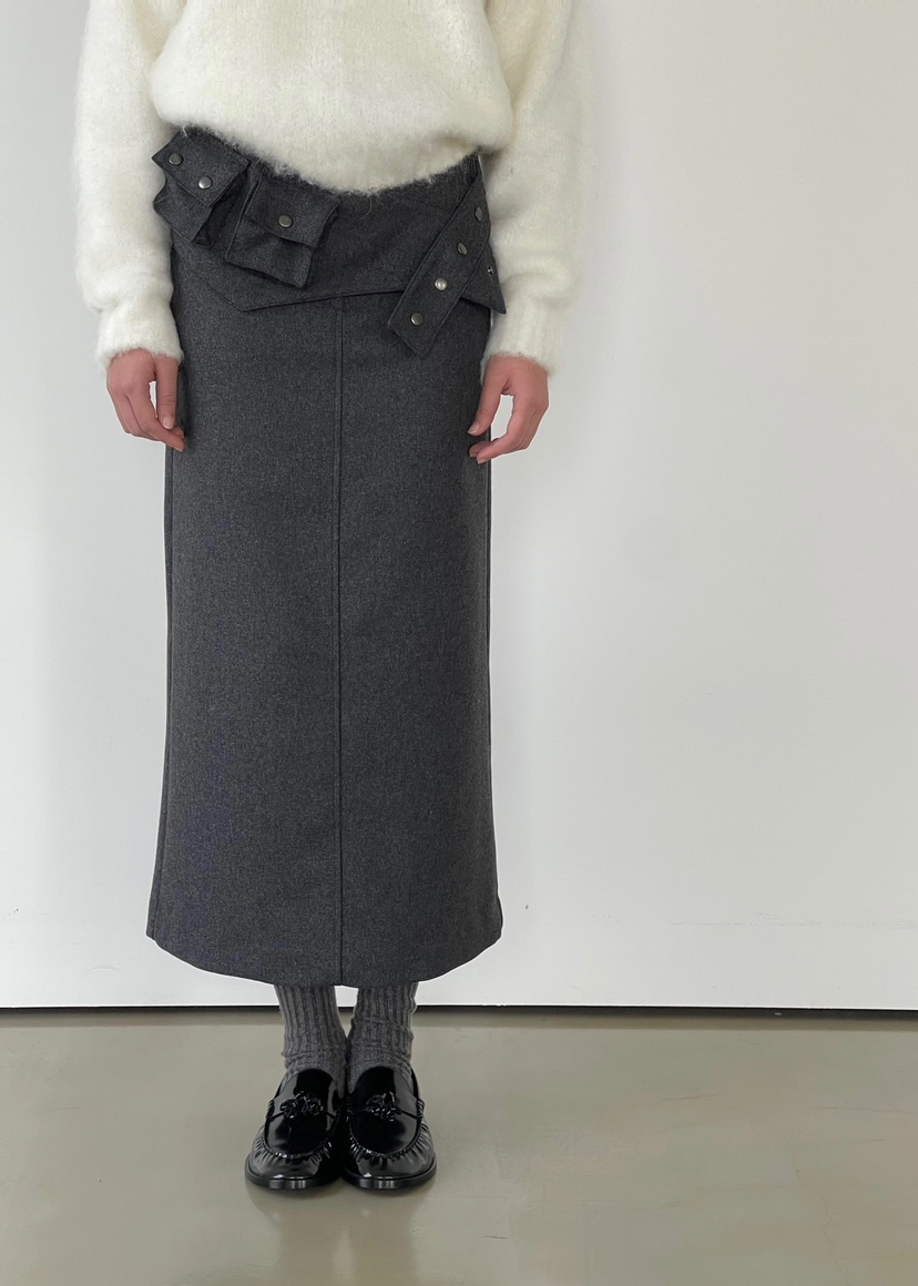 ANOTHER AVENUE東大門㊣直郵女裝新款25秋冬推薦時尚長裙羊毛ANOTHER AVENUE長裙