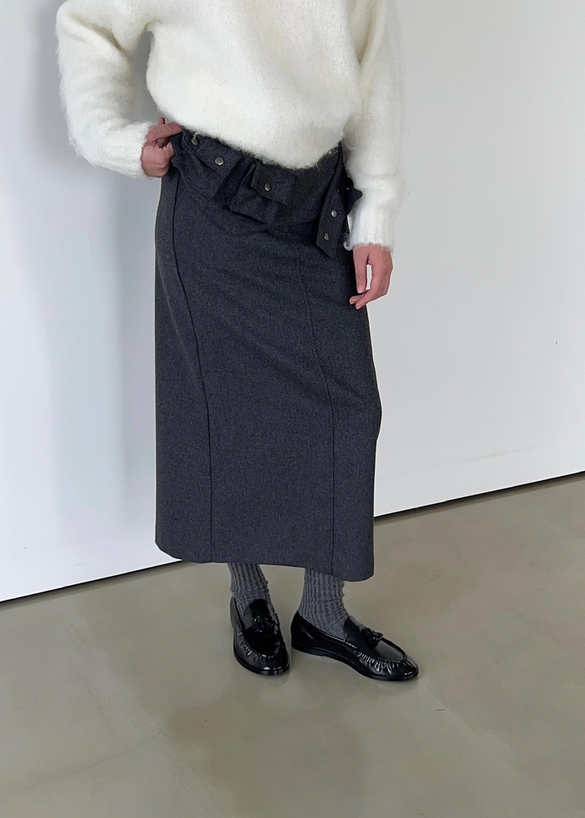 ANOTHER AVENUE東大門㊣直郵女裝新款25秋冬推薦時尚長裙羊毛ANOTHER AVENUE長裙