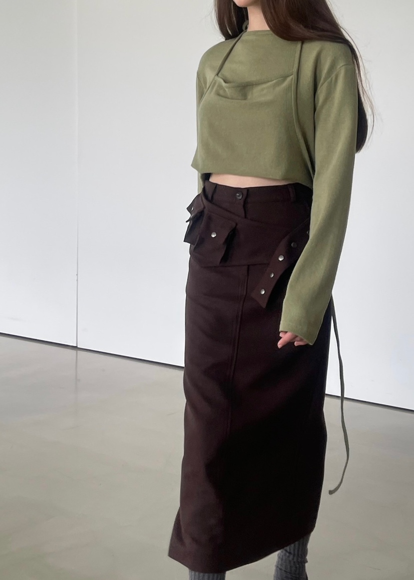 ANOTHER AVENUE東大門㊣直郵女裝新款25秋冬推薦時尚長裙羊毛ANOTHER AVENUE長裙