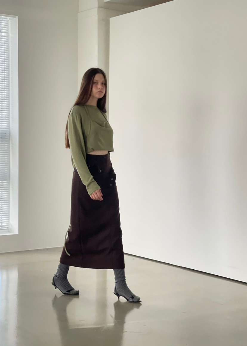 ANOTHER AVENUE東大門㊣直郵女裝新款25秋冬推薦時尚長裙羊毛ANOTHER AVENUE長裙