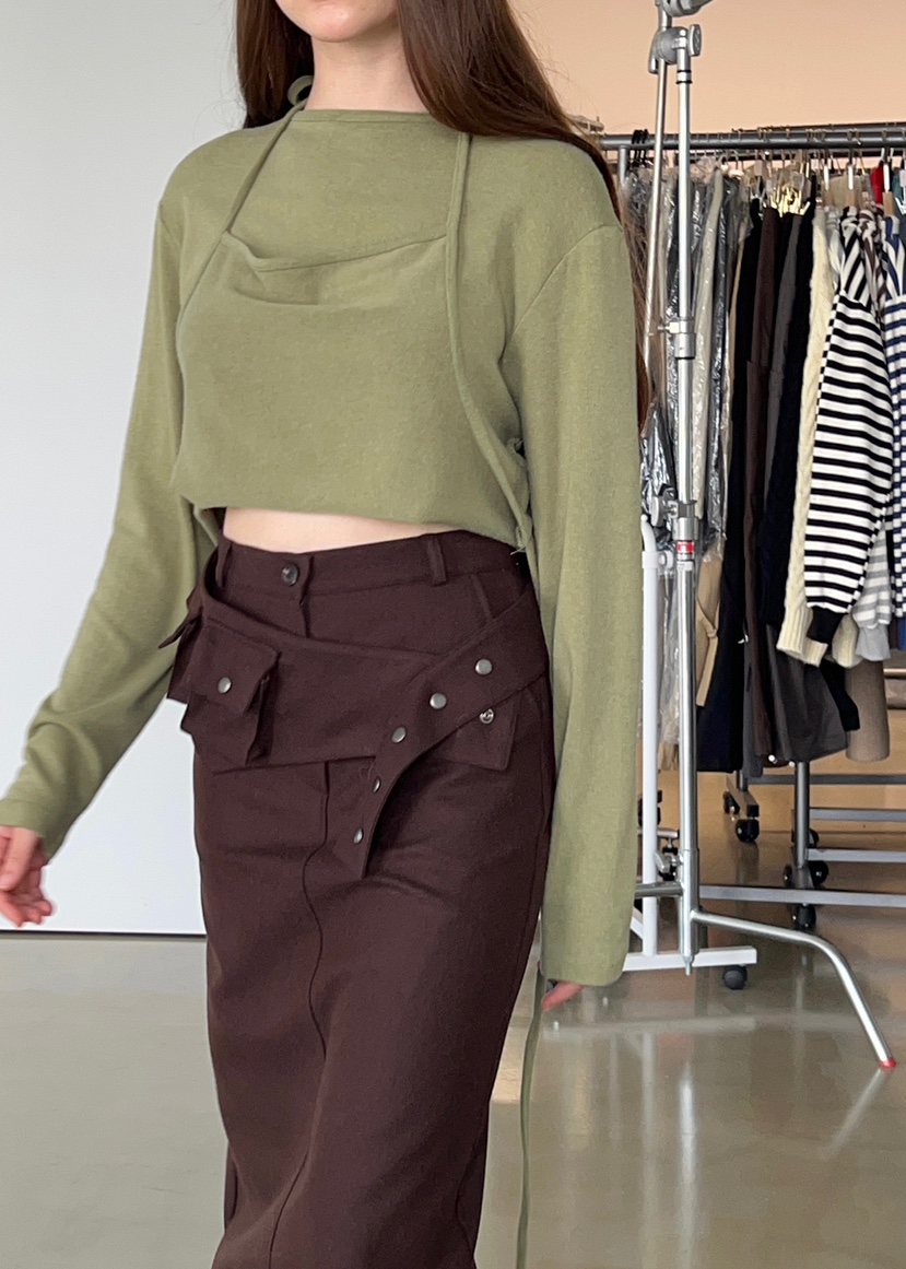 ANOTHER AVENUE東大門㊣直郵女裝新款25秋冬推薦時尚長裙羊毛ANOTHER AVENUE長裙