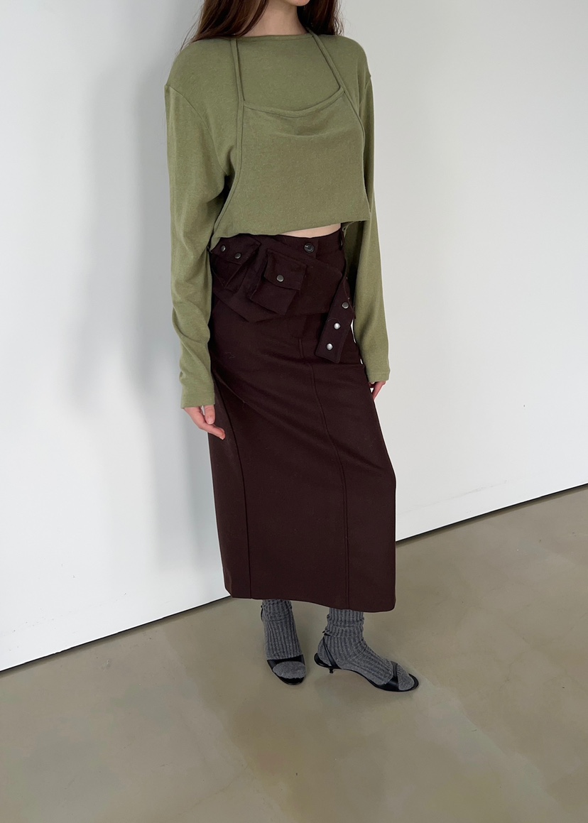 ANOTHER AVENUE東大門㊣直郵女裝新款25秋冬推薦時尚長裙羊毛ANOTHER AVENUE長裙