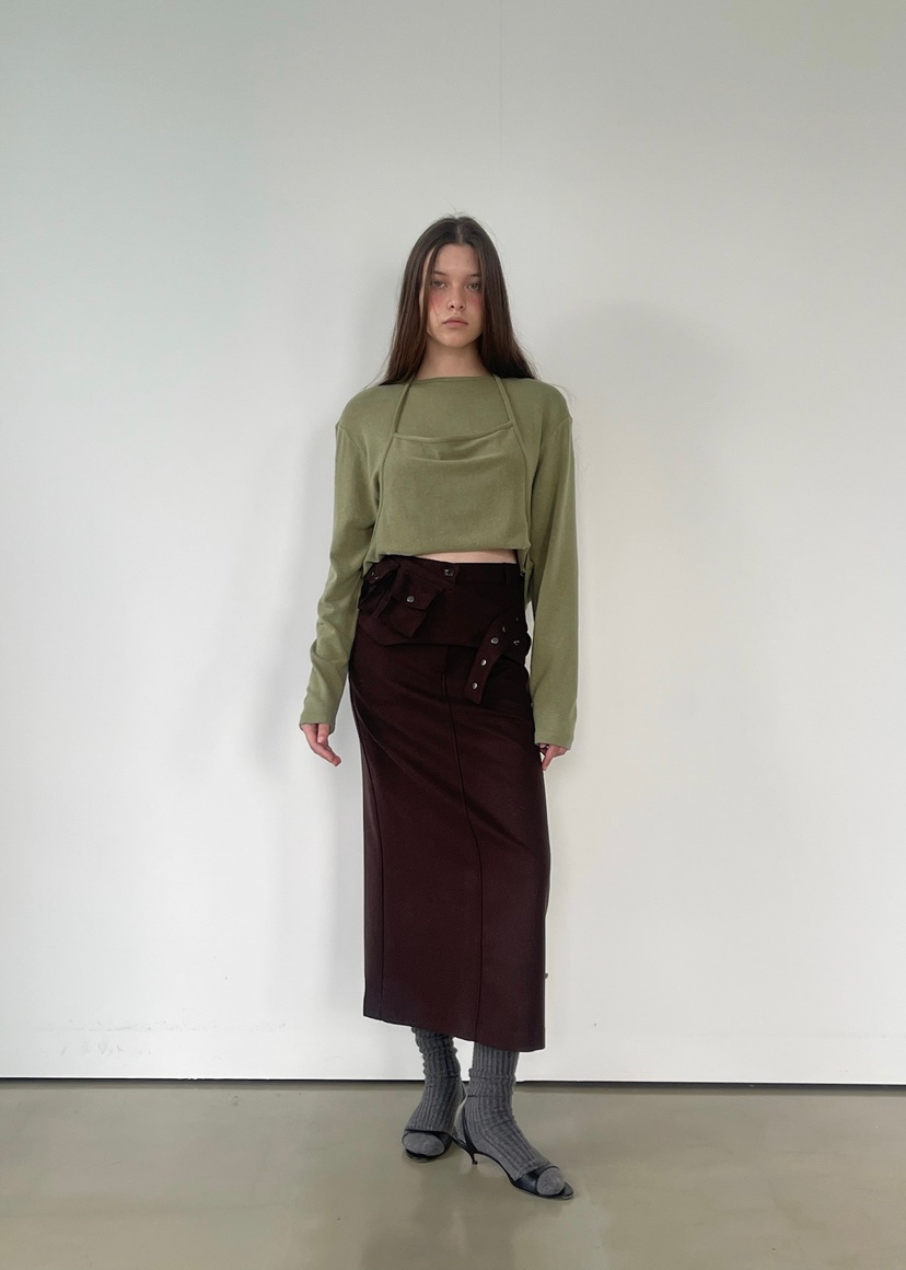 ANOTHER AVENUE東大門㊣直郵女裝新款25秋冬推薦時尚長裙羊毛ANOTHER AVENUE長裙