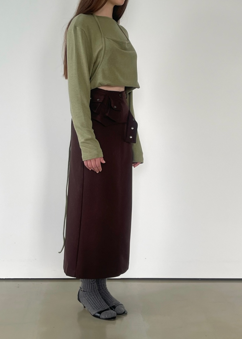 ANOTHER AVENUE東大門㊣直郵女裝新款25秋冬推薦時尚長裙羊毛ANOTHER AVENUE長裙