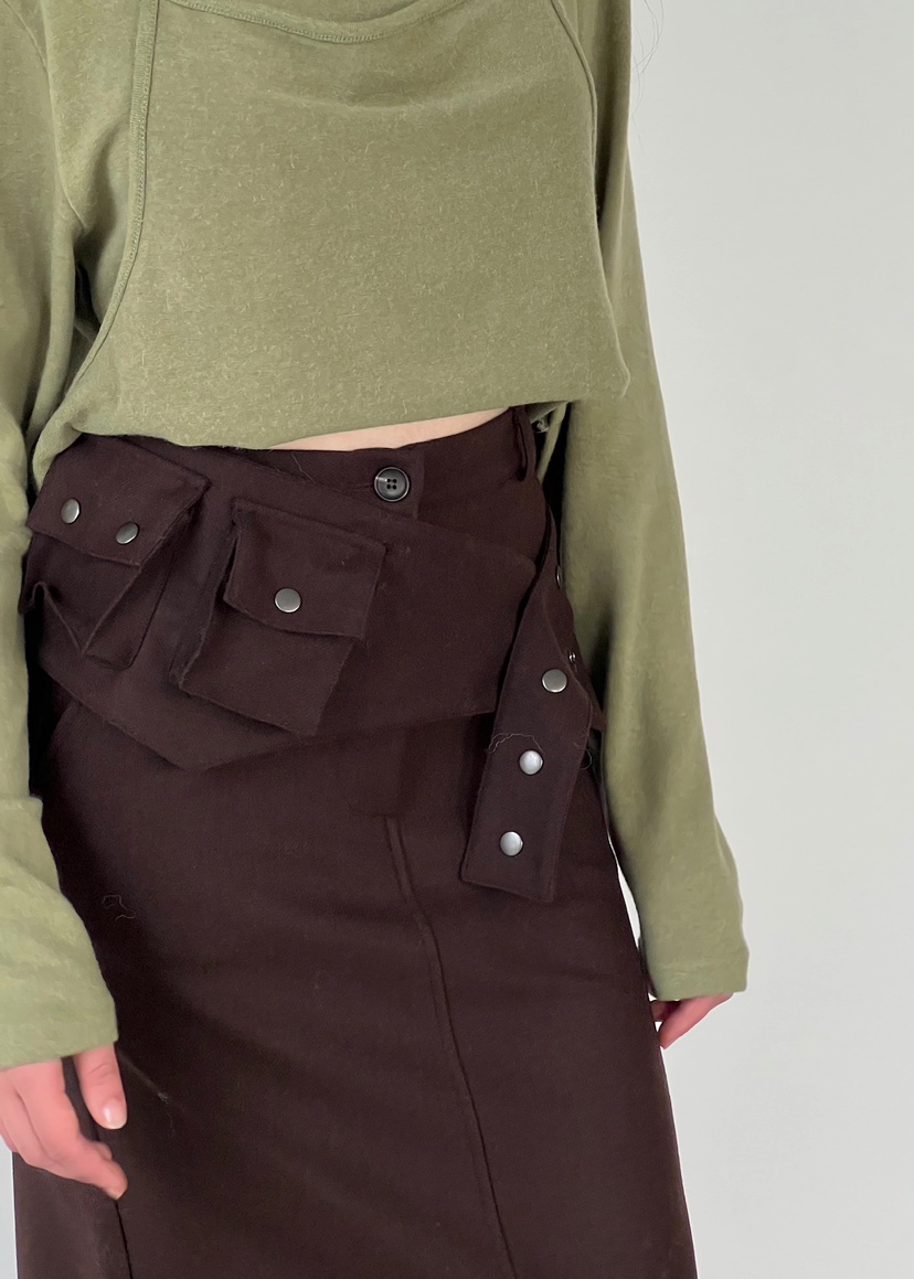 ANOTHER AVENUE東大門㊣直郵女裝新款25秋冬推薦時尚長裙羊毛ANOTHER AVENUE長裙