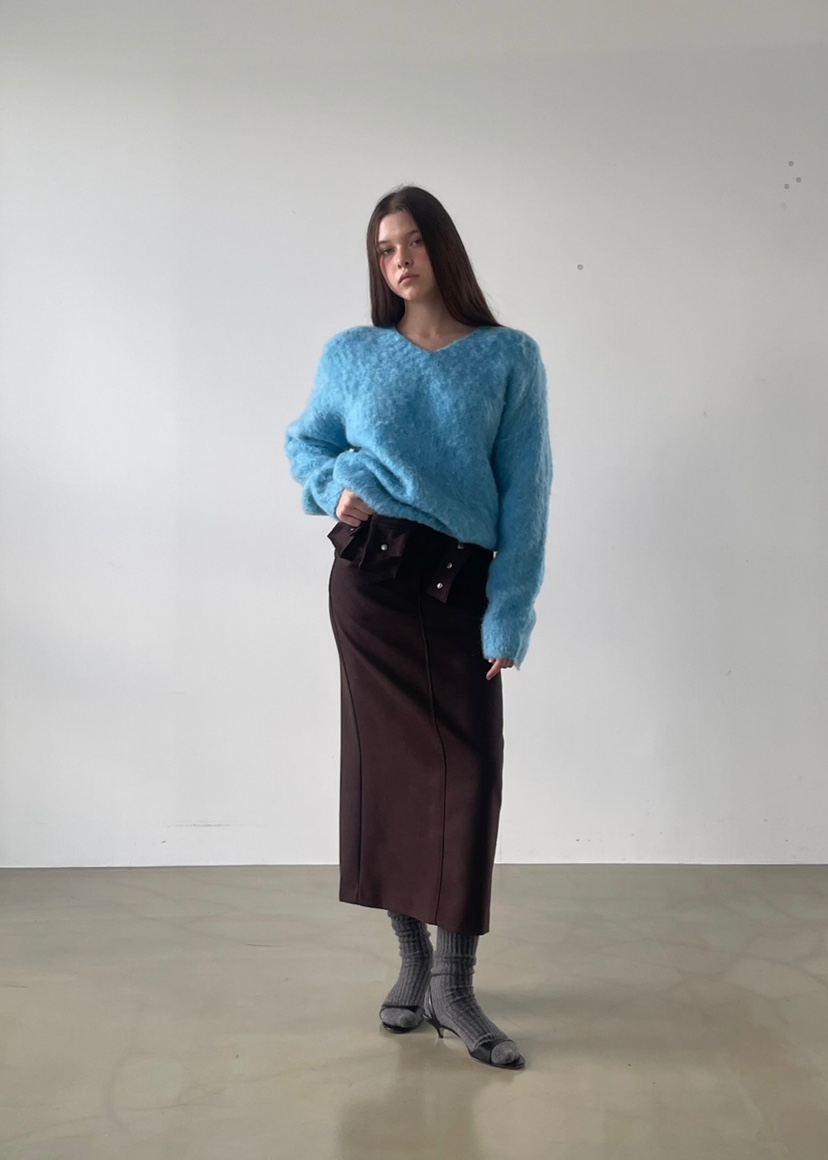 ANOTHER AVENUE東大門㊣直郵女裝新款25秋冬推薦時尚長裙羊毛ANOTHER AVENUE長裙