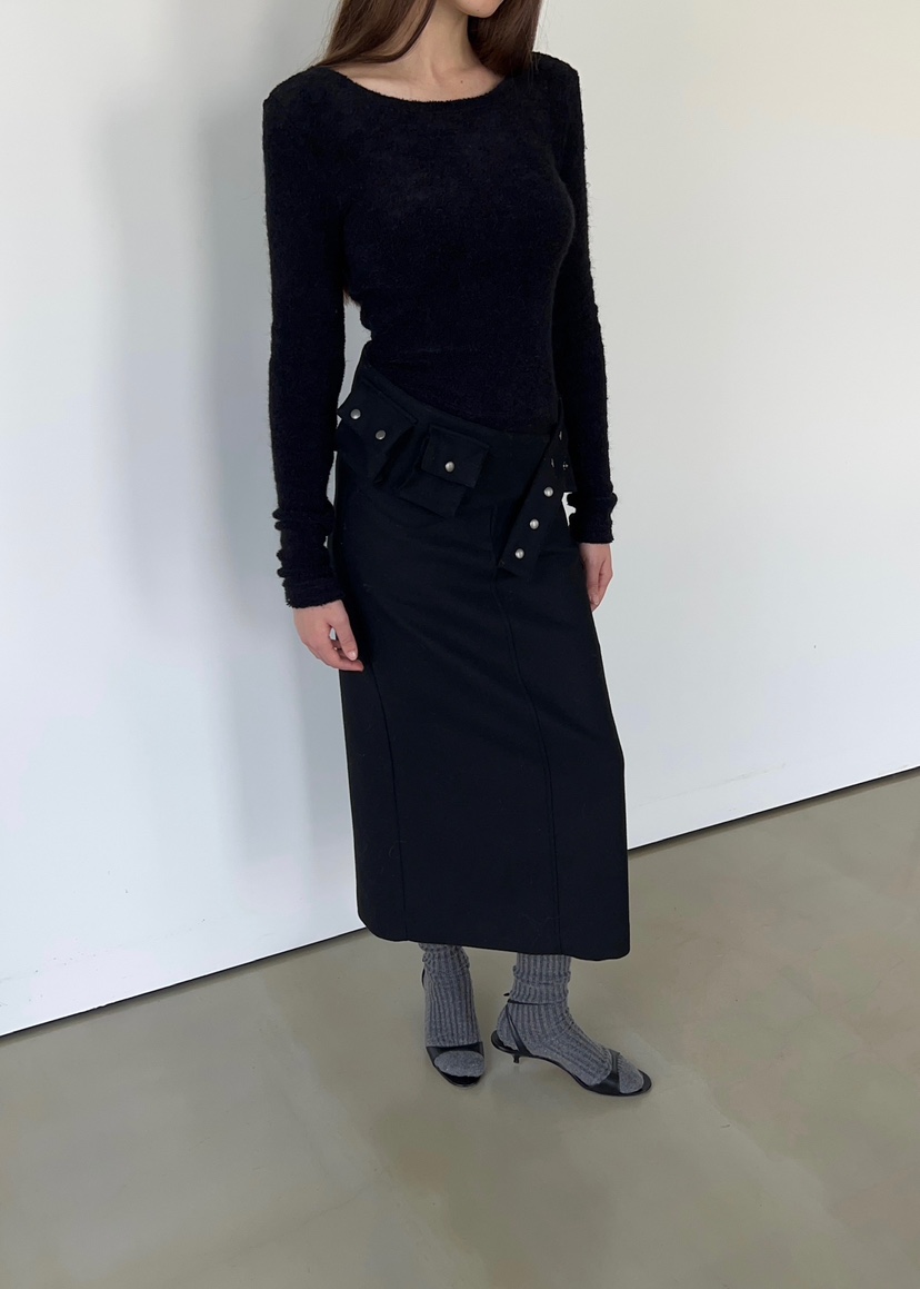 ANOTHER AVENUE東大門㊣直郵女裝新款25秋冬推薦時尚長裙羊毛ANOTHER AVENUE長裙