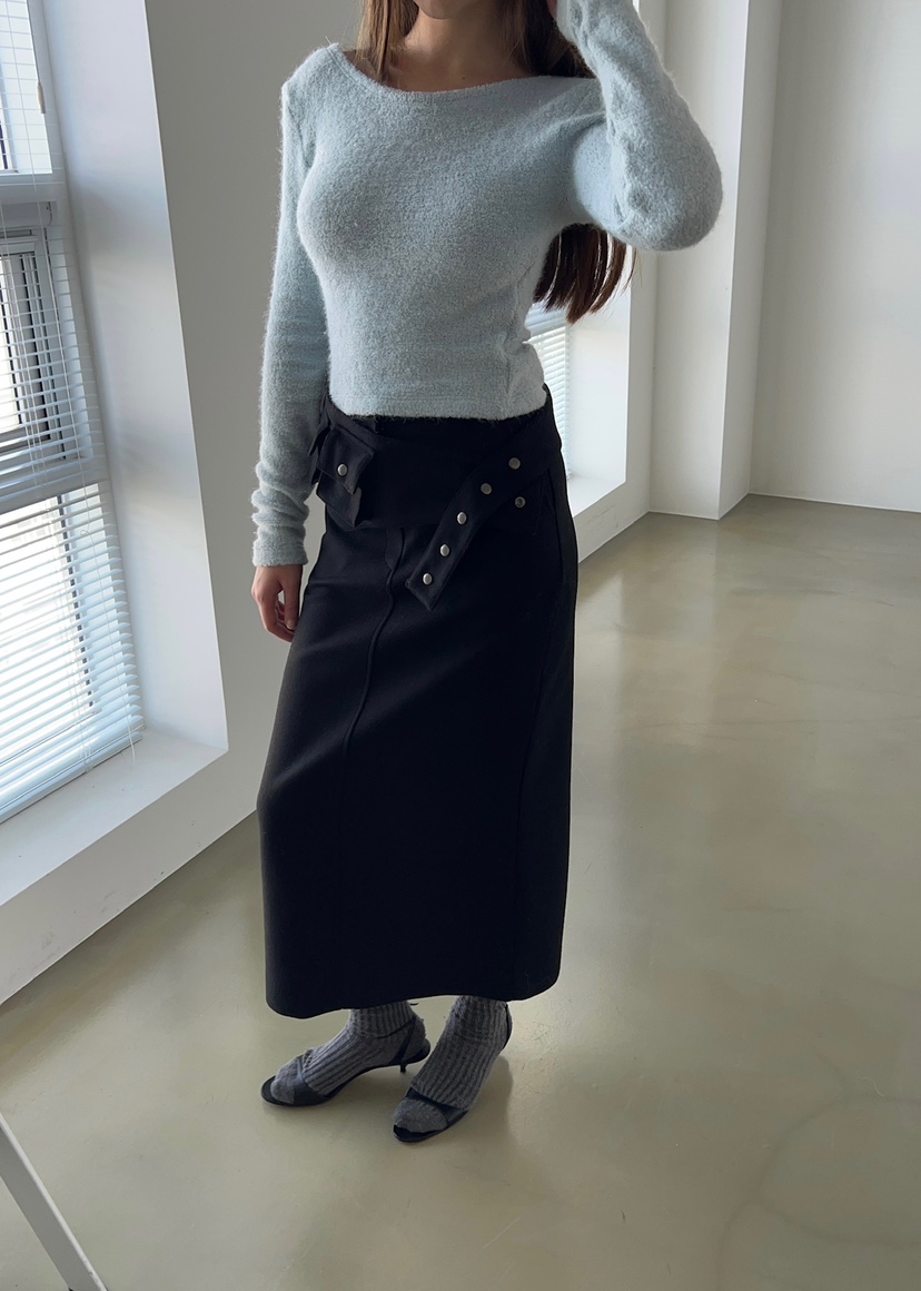 ANOTHER AVENUE東大門㊣直郵女裝新款25秋冬推薦時尚長裙羊毛ANOTHER AVENUE長裙