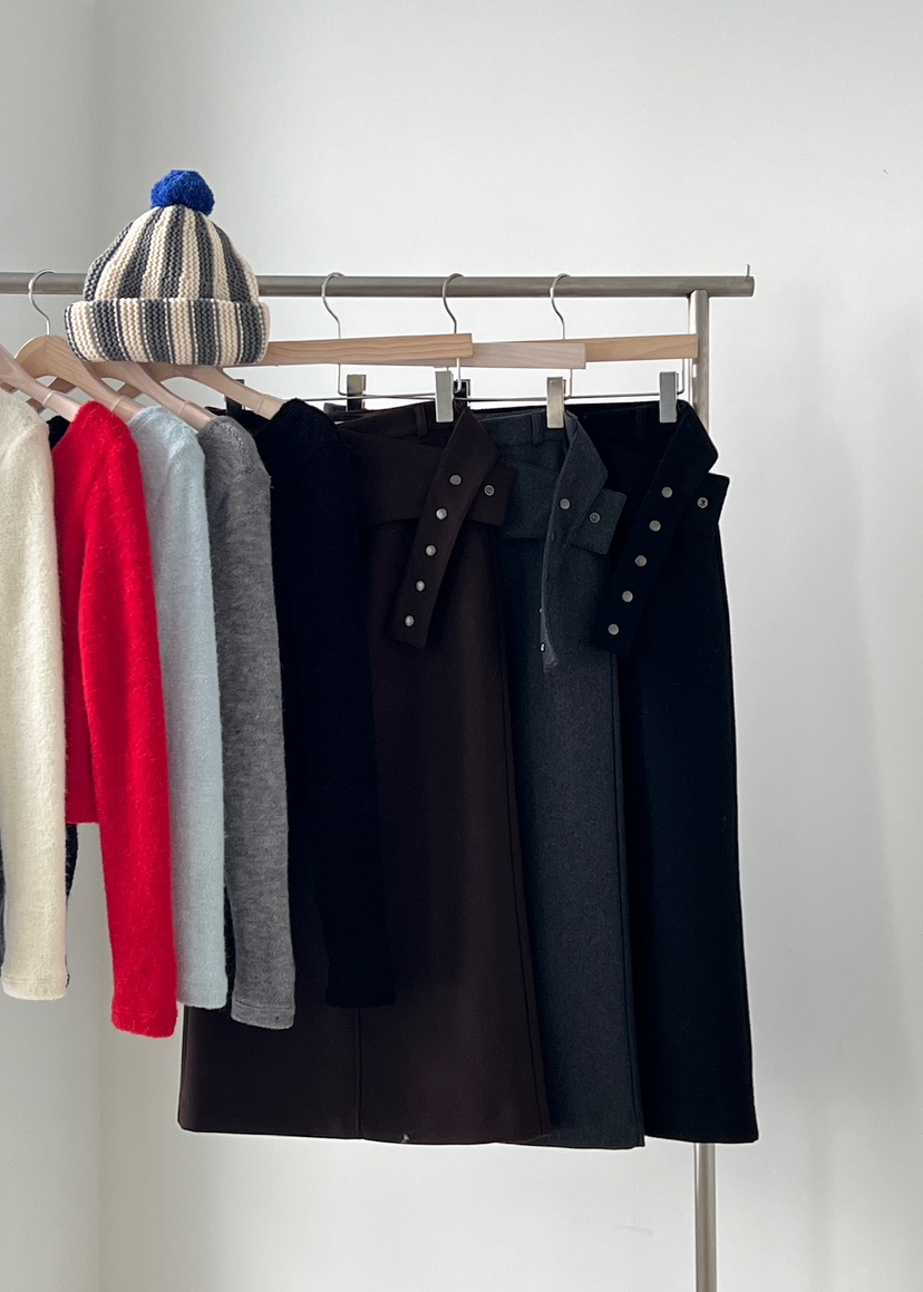 ANOTHER AVENUE東大門㊣直郵女裝新款25秋冬推薦時尚長裙羊毛ANOTHER AVENUE長裙