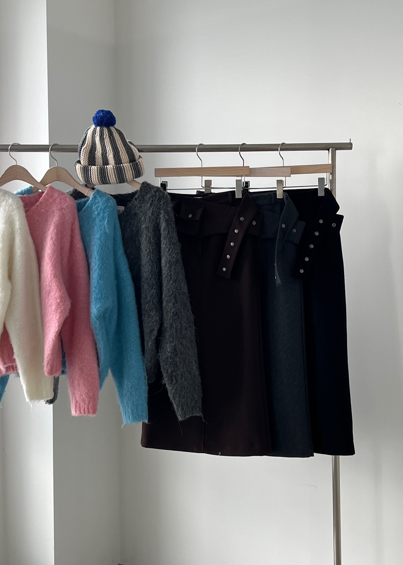 ANOTHER AVENUE東大門㊣直郵女裝新款25秋冬推薦時尚長裙羊毛ANOTHER AVENUE長裙