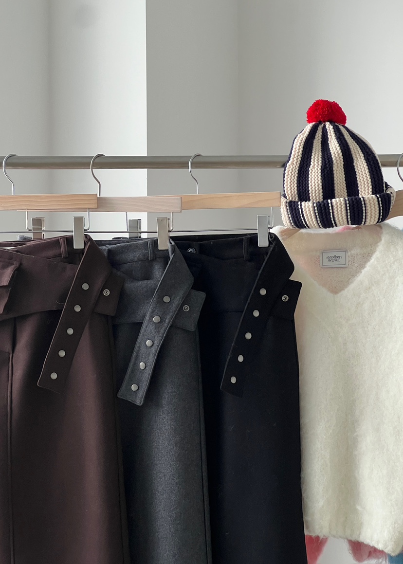 ANOTHER AVENUE東大門㊣直郵女裝新款25秋冬推薦時尚長裙羊毛ANOTHER AVENUE長裙