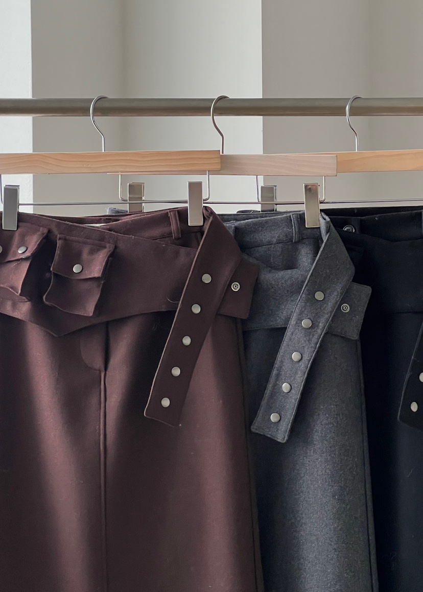 ANOTHER AVENUE東大門㊣直郵女裝新款25秋冬推薦時尚長裙羊毛ANOTHER AVENUE長裙