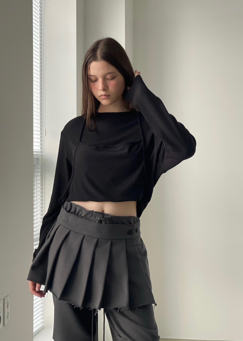 ANOTHER AVENUE東大門㊣代購女士新品休閑真品時尚25秋冬短裙ANOTHER AVENUE短裙