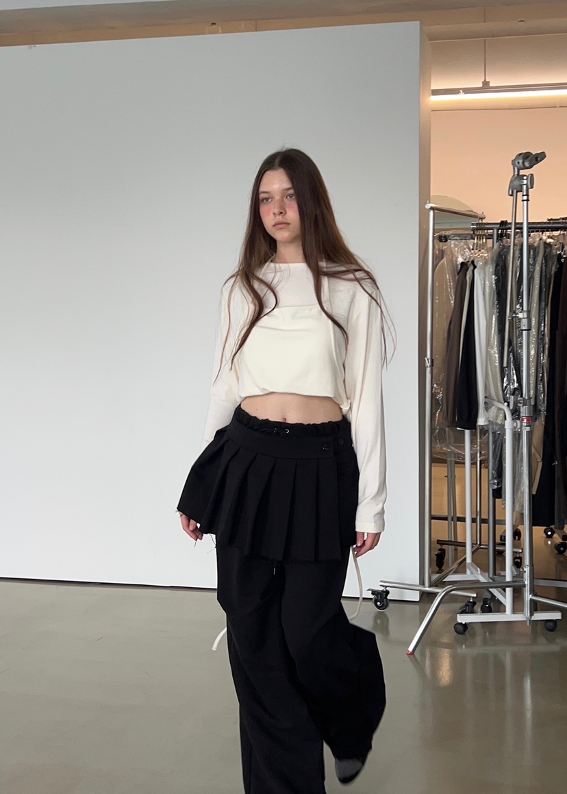 ANOTHER AVENUE東大門㊣代購女士新品休閑真品時尚25秋冬短裙ANOTHER AVENUE短裙