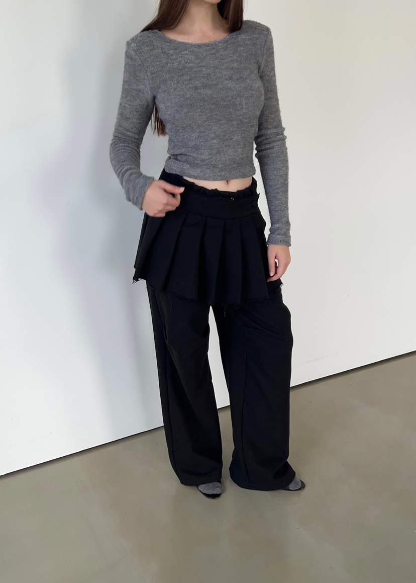 ANOTHER AVENUE東大門㊣代購女士新品休閑真品時尚25秋冬短裙ANOTHER AVENUE短裙