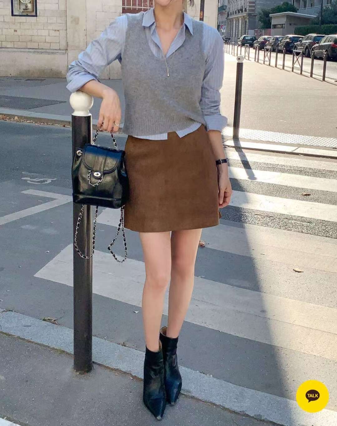 CELLONA韓國代購㊣女裝新款熱賣人氣時尚推薦25秋冬休閑短裙CELLONA短裙