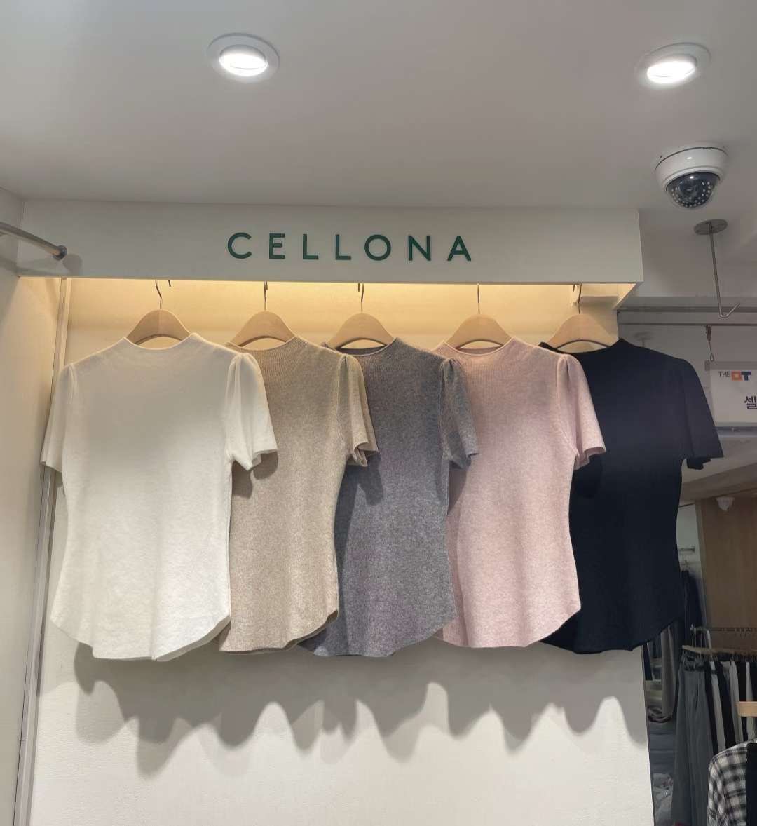 CELLONA韓國代購㊣女裝新款熱賣休閑推薦職業時尚針織衫褶皺CELLONA針織衫