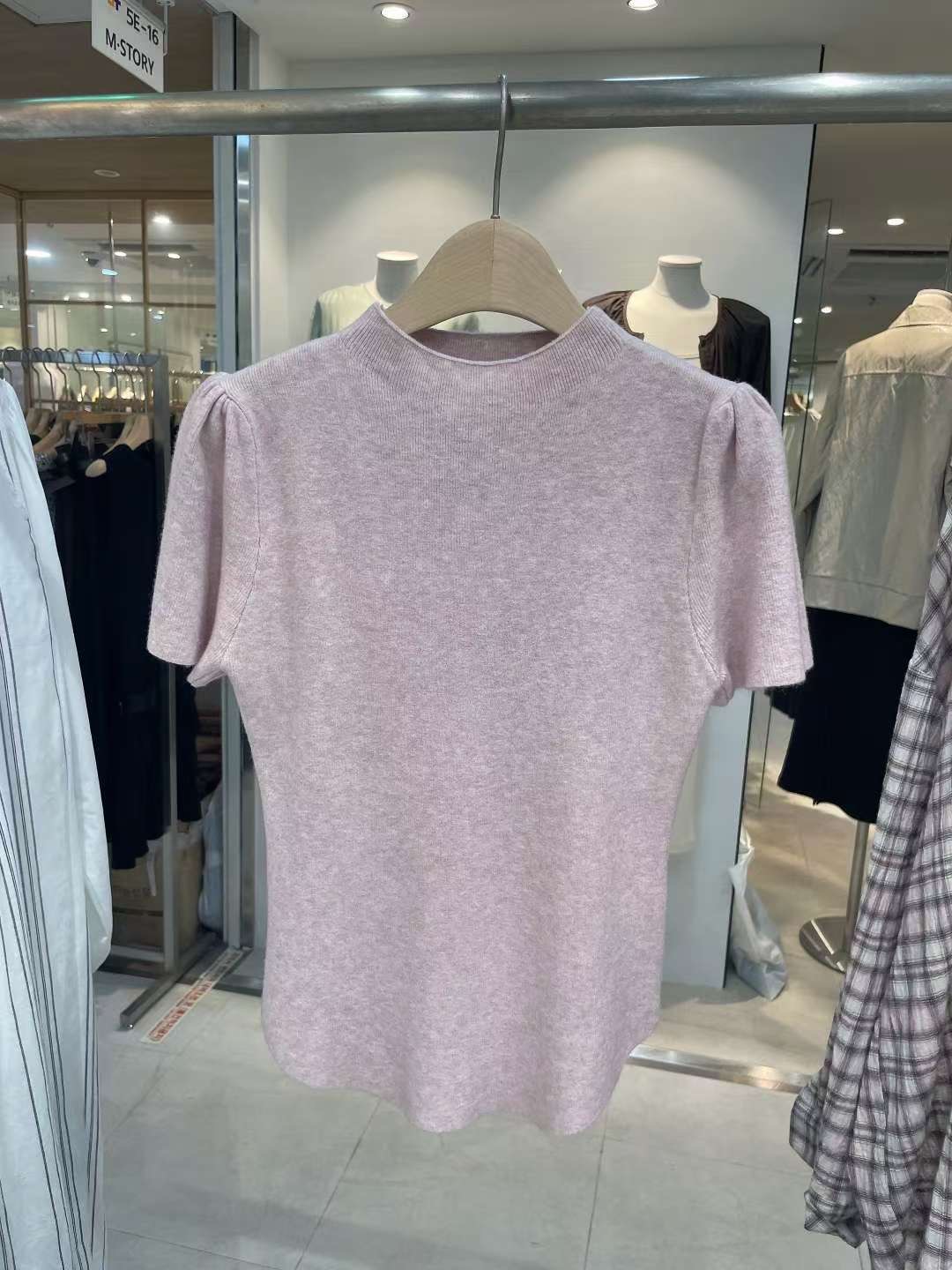 CELLONA韓國代購㊣女裝新款熱賣休閑推薦職業時尚針織衫褶皺CELLONA針織衫圖色2