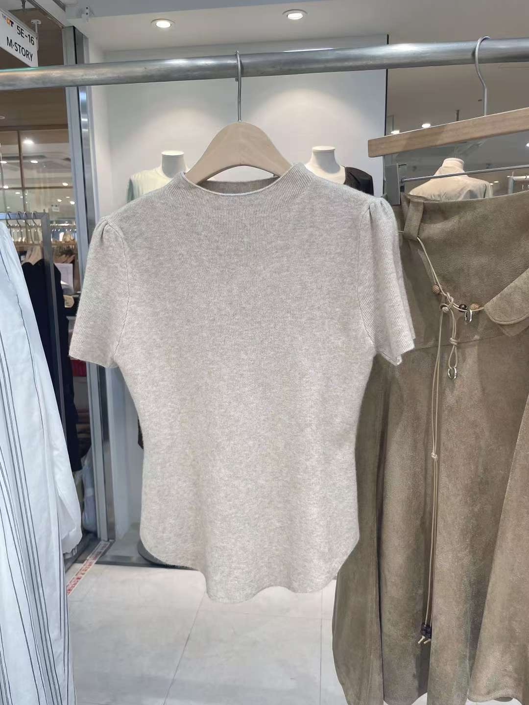 CELLONA韓國代購㊣女裝新款熱賣休閑推薦職業時尚針織衫褶皺CELLONA針織衫圖色3