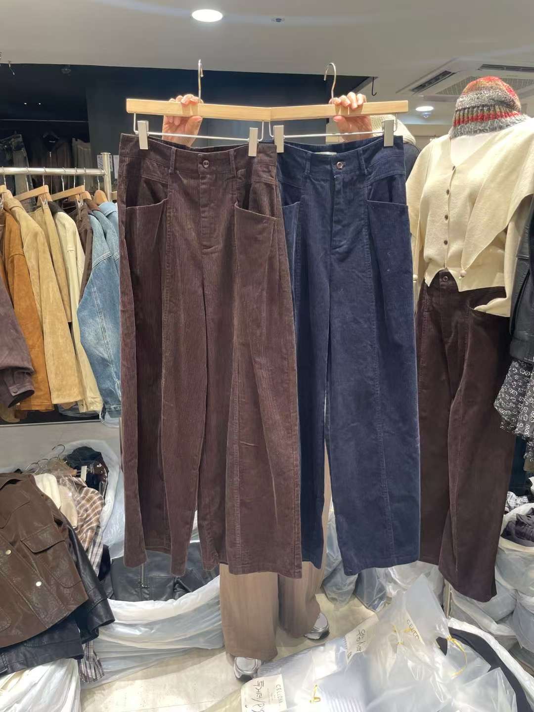 CELLONA東大門㊣實拍女裝新品時尚真品職業25秋冬休閑休閑褲CELLONA休閑褲