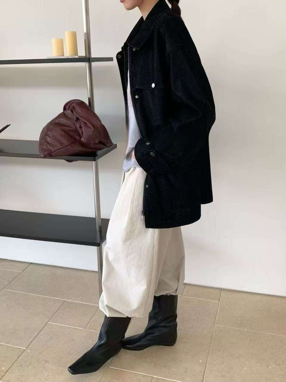 CELLONA東大門㊣代購女士新品時尚人氣25秋冬熱賣推薦夾克皮革CELLONA夾克