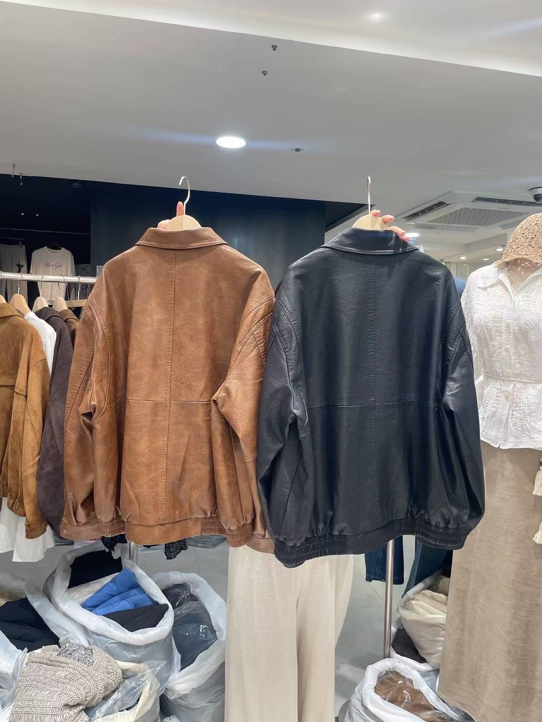 CELLONA東大門㊣直郵女士新品真品人氣推薦職業夾克口袋皮革CELLONA夾克