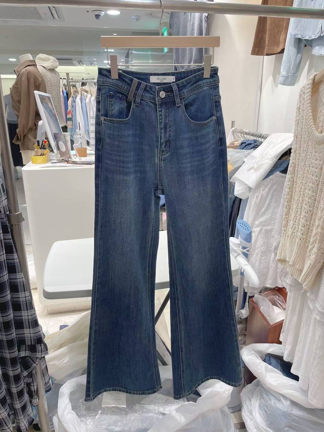 CELLONA韓國直郵㊣女裝新款熱賣真品25秋冬推薦時尚人氣牛仔褲CELLONA牛仔褲