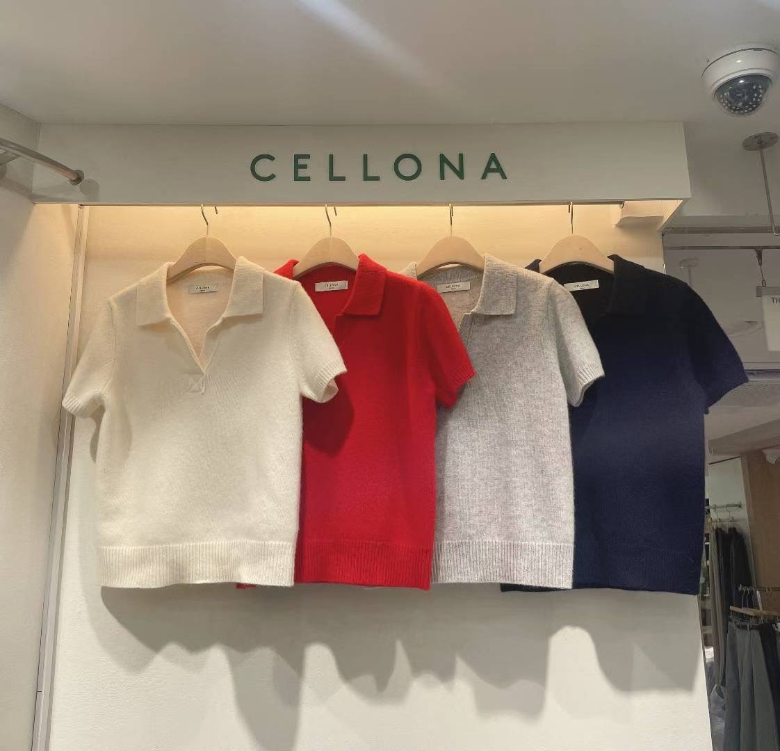 CELLONA韓國直郵㊣女裝新品推薦熱賣職業25秋冬真品時尚針織衫CELLONA針織衫