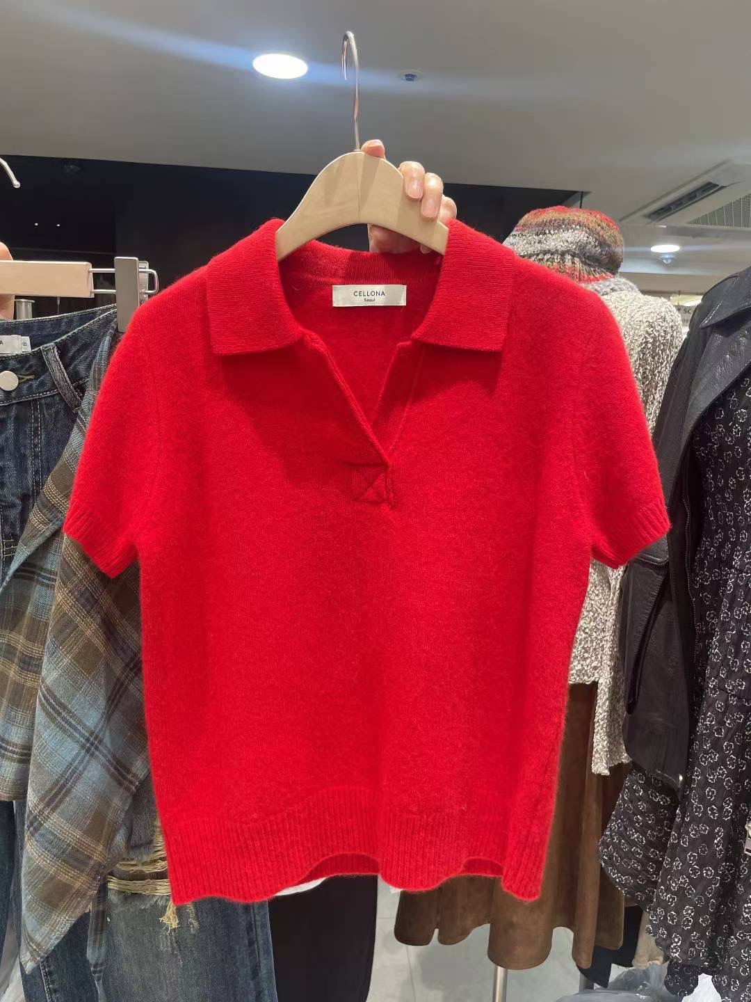 CELLONA韓國直郵㊣女裝新品推薦熱賣職業25秋冬真品時尚針織衫CELLONA針織衫圖色3
