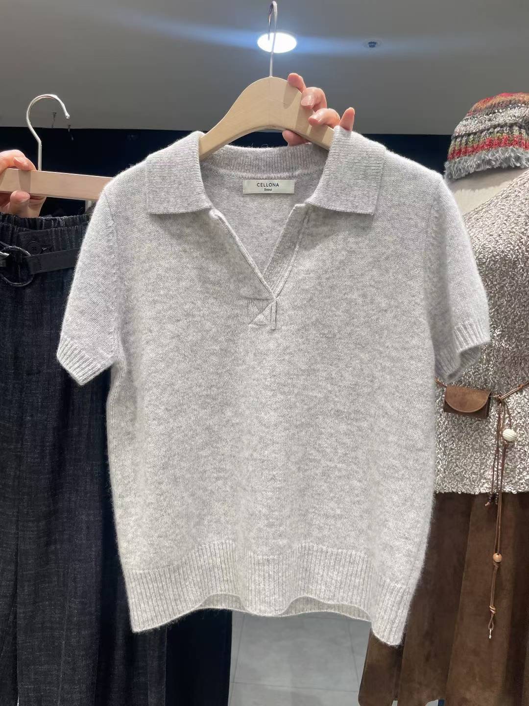 CELLONA韓國直郵㊣女裝新品推薦熱賣職業25秋冬真品時尚針織衫CELLONA針織衫圖色4
