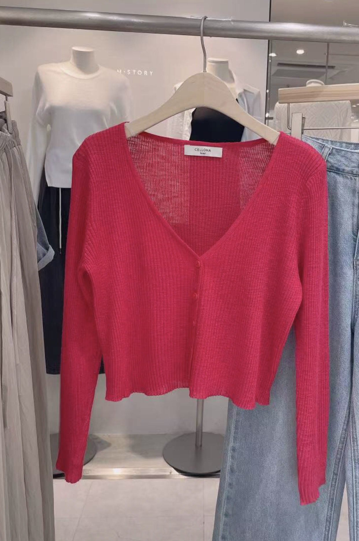 CELLONA韓國直郵㊣女裝新款熱賣休閑真品職業推薦人氣針織衫CELLONA針織衫圖色5