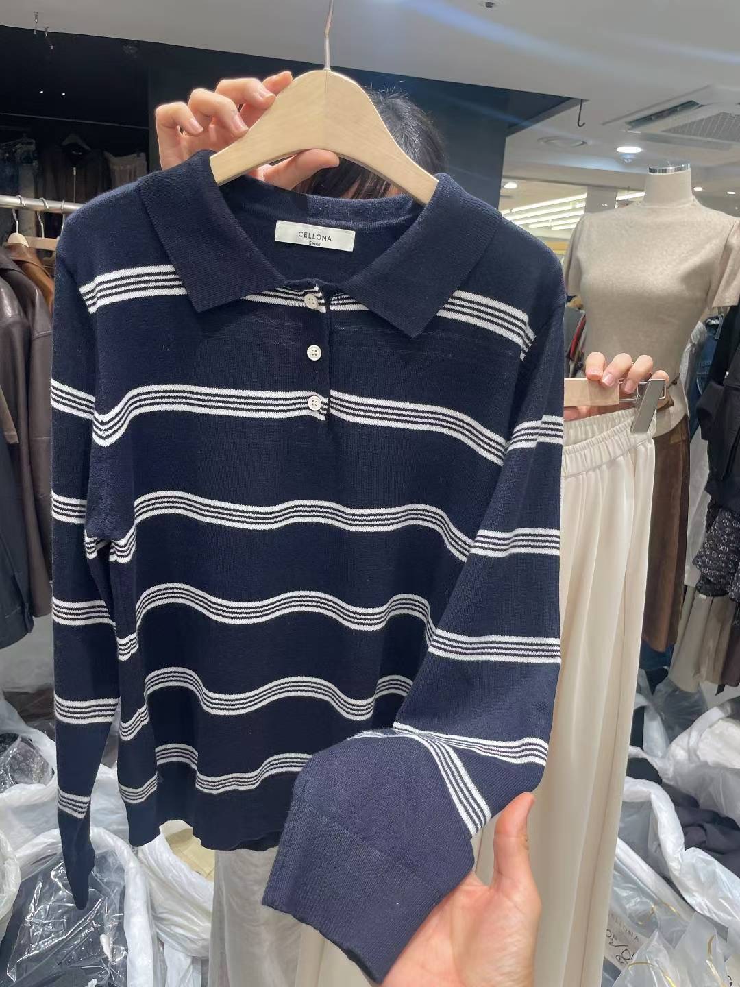 CELLONA東大門㊣直郵女裝新品時尚真品職業人氣推薦休閑針織衫CELLONA針織衫圖色3