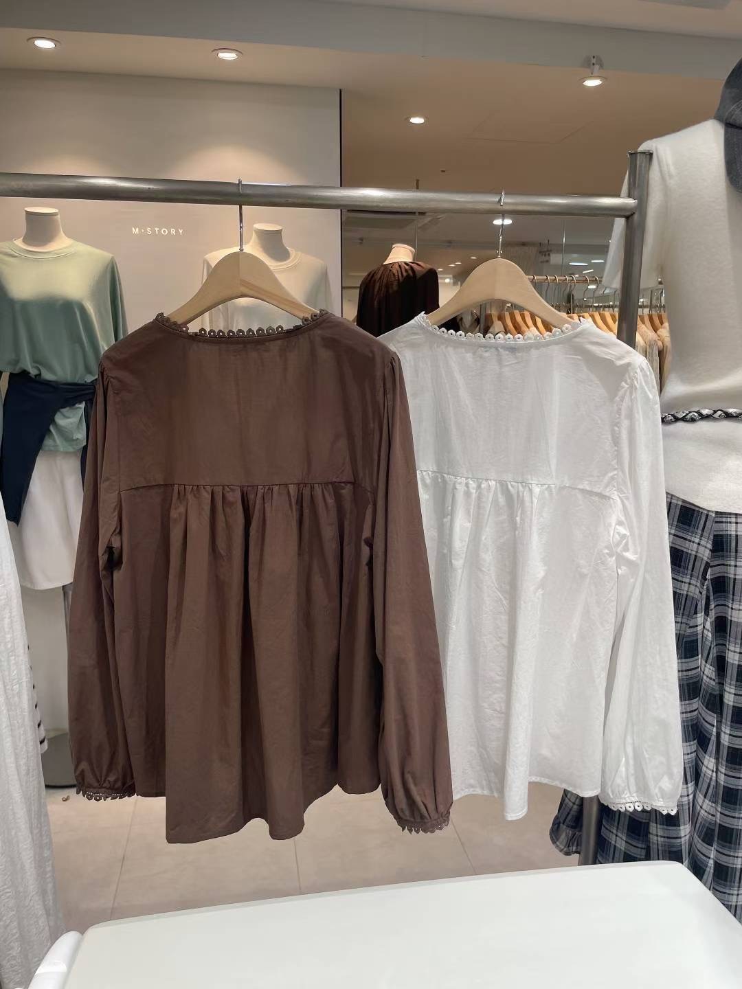 CELLONA東大門㊣直郵女士新品人氣熱賣職業推薦襯衫蕾絲衫刺繡CELLONA襯衫/蕾絲衫