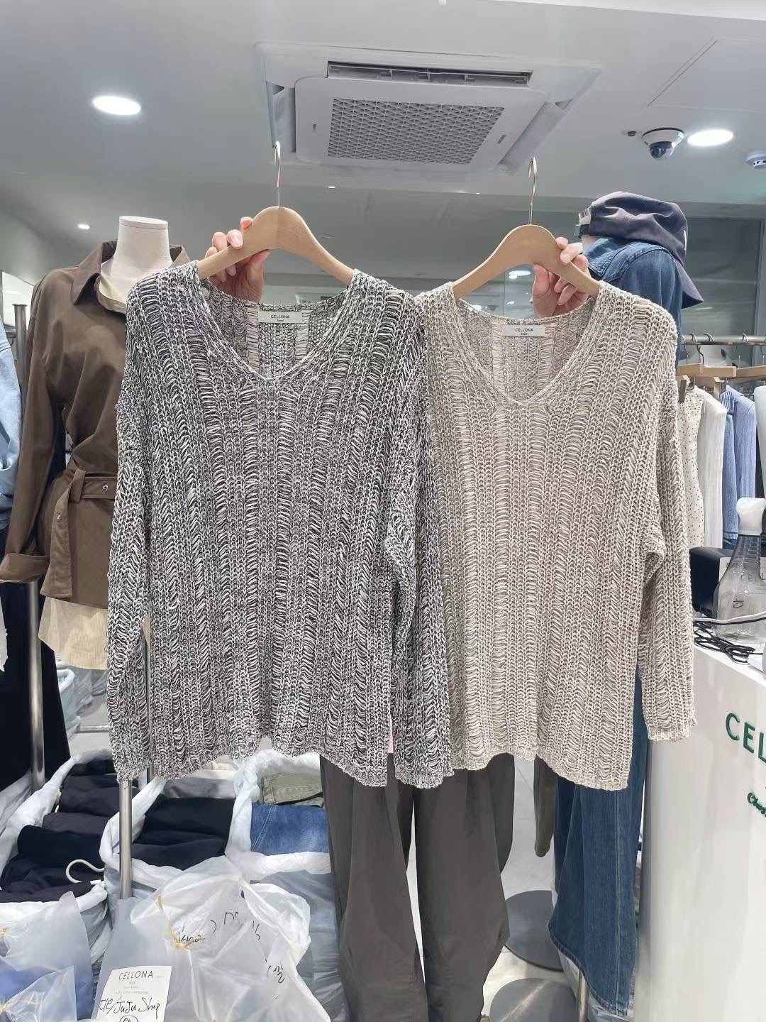 CELLONA韓國直郵㊣女士新款職業休閑真品25秋冬時尚推薦針織衫CELLONA針織衫