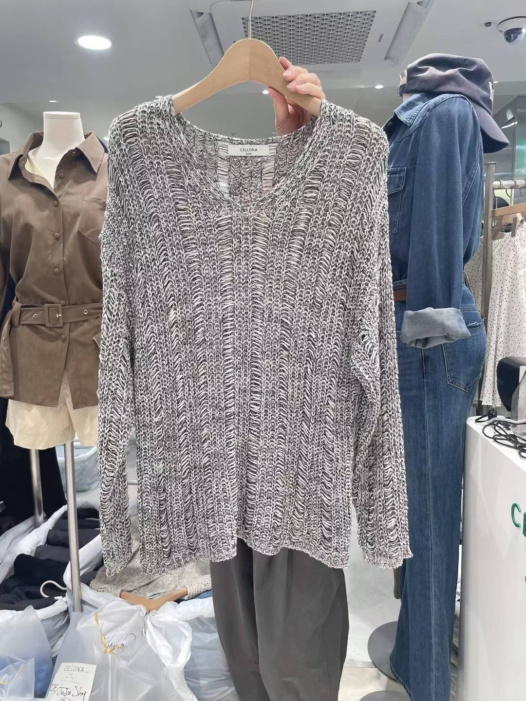 CELLONA韓國直郵㊣女士新款職業休閑真品25秋冬時尚推薦針織衫CELLONA針織衫