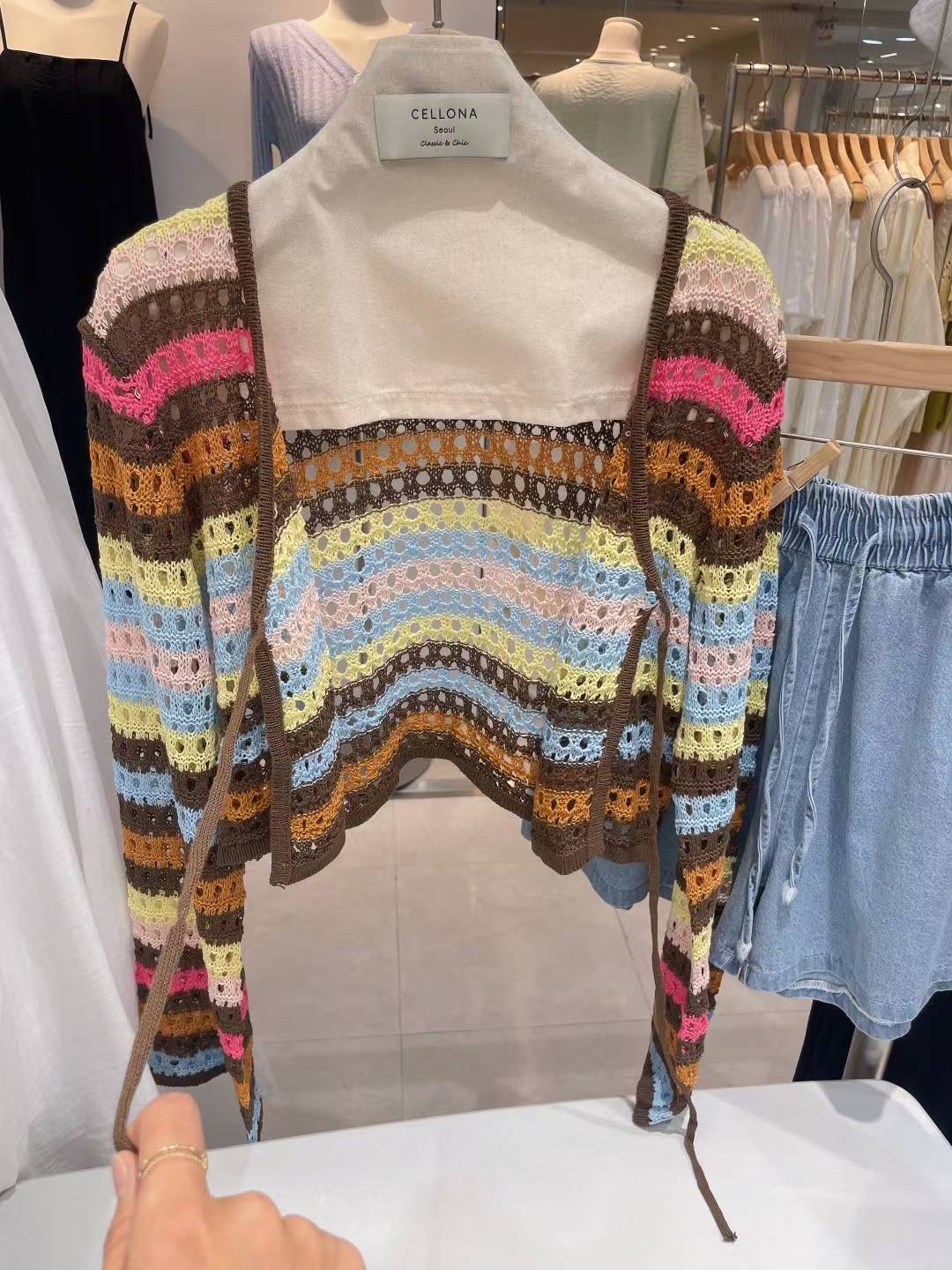 CELLONA韓國直郵㊣女士新品職業時尚休閑推薦人氣真品針織衫CELLONA針織衫