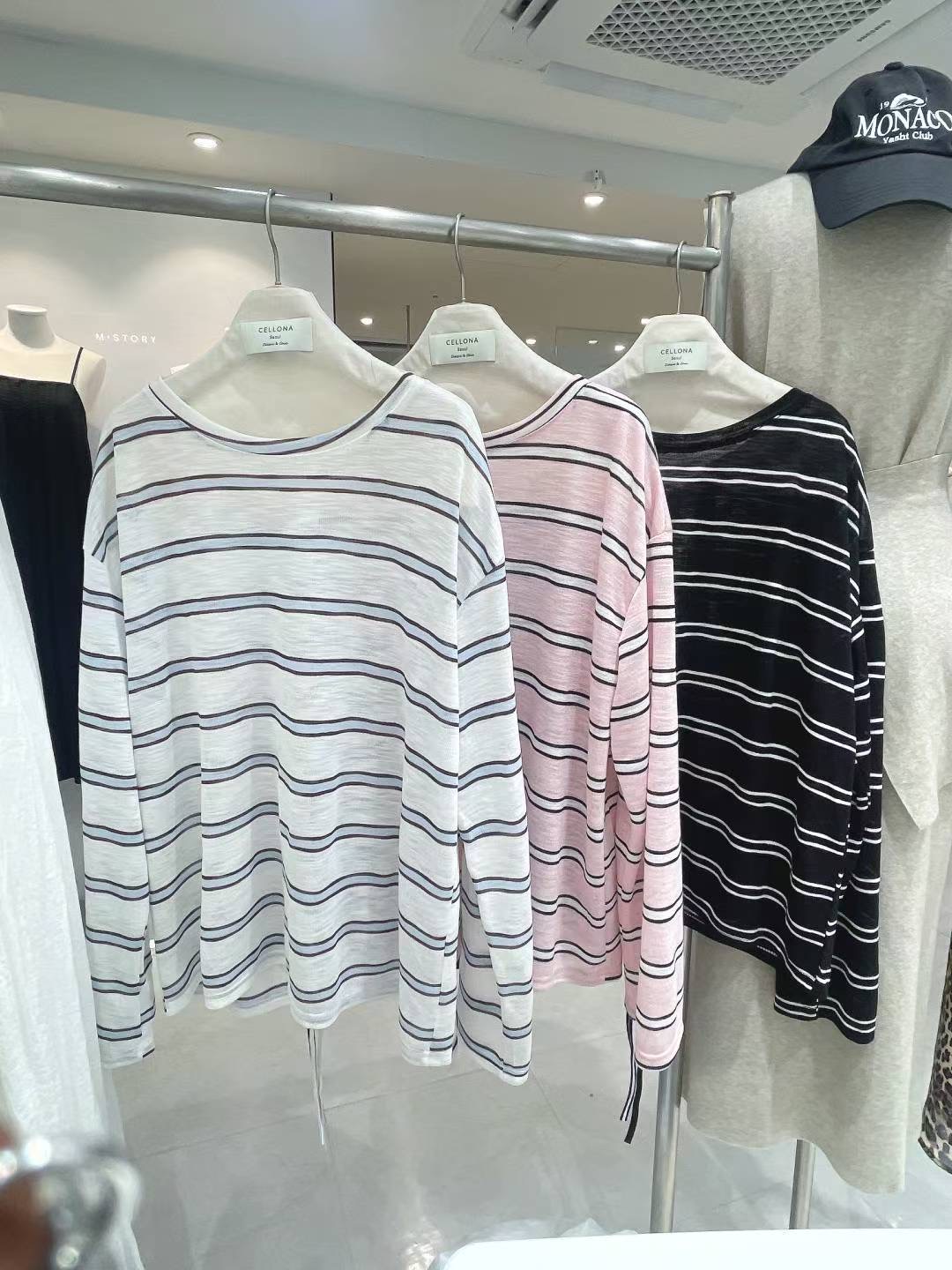 CELLONA韓國直郵㊣女裝新款人氣真品休閑熱賣推薦職業長袖T恤CELLONA長袖T恤