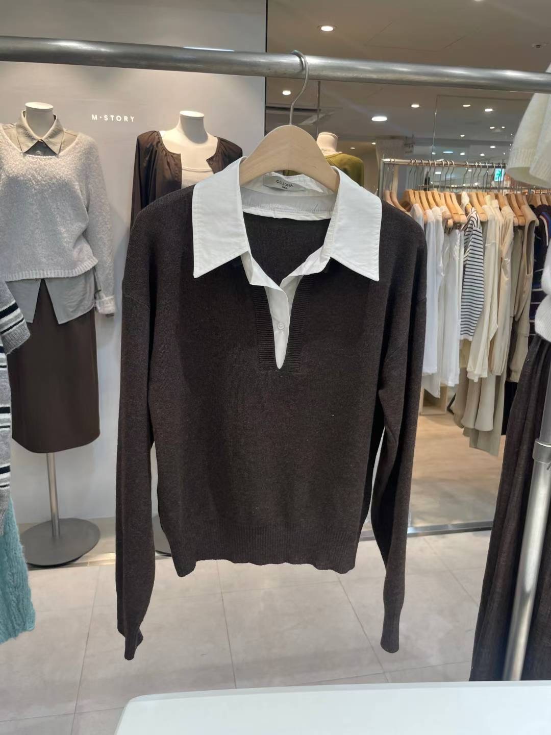 CELLONA韓國代購㊣女士新品熱賣人氣推薦休閑真品時尚針織衫CELLONA針織衫