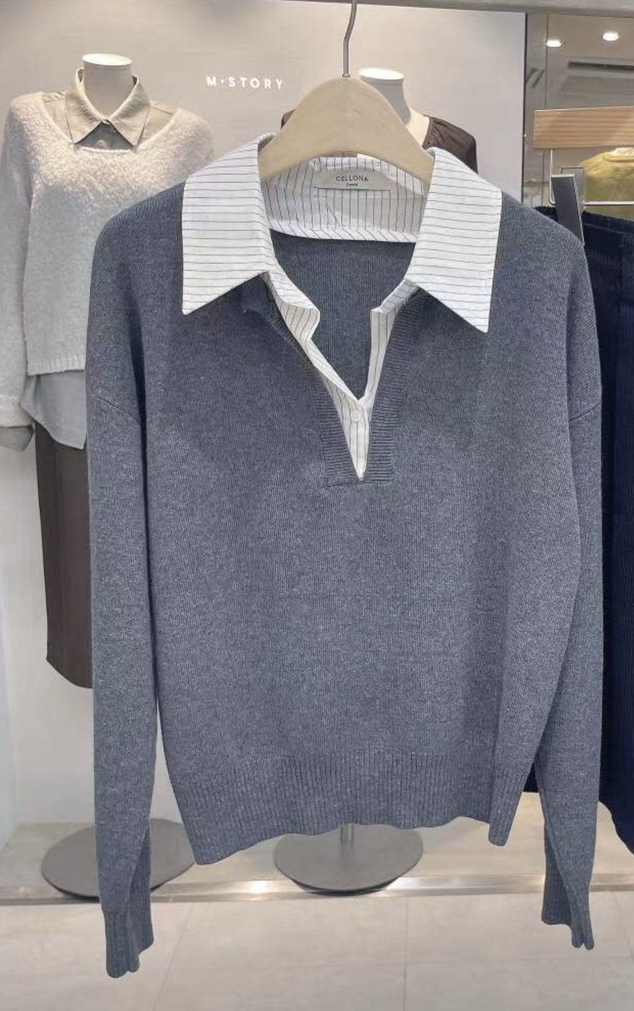 CELLONA韓國代購㊣女士新品熱賣人氣推薦休閑真品時尚針織衫CELLONA針織衫圖色3