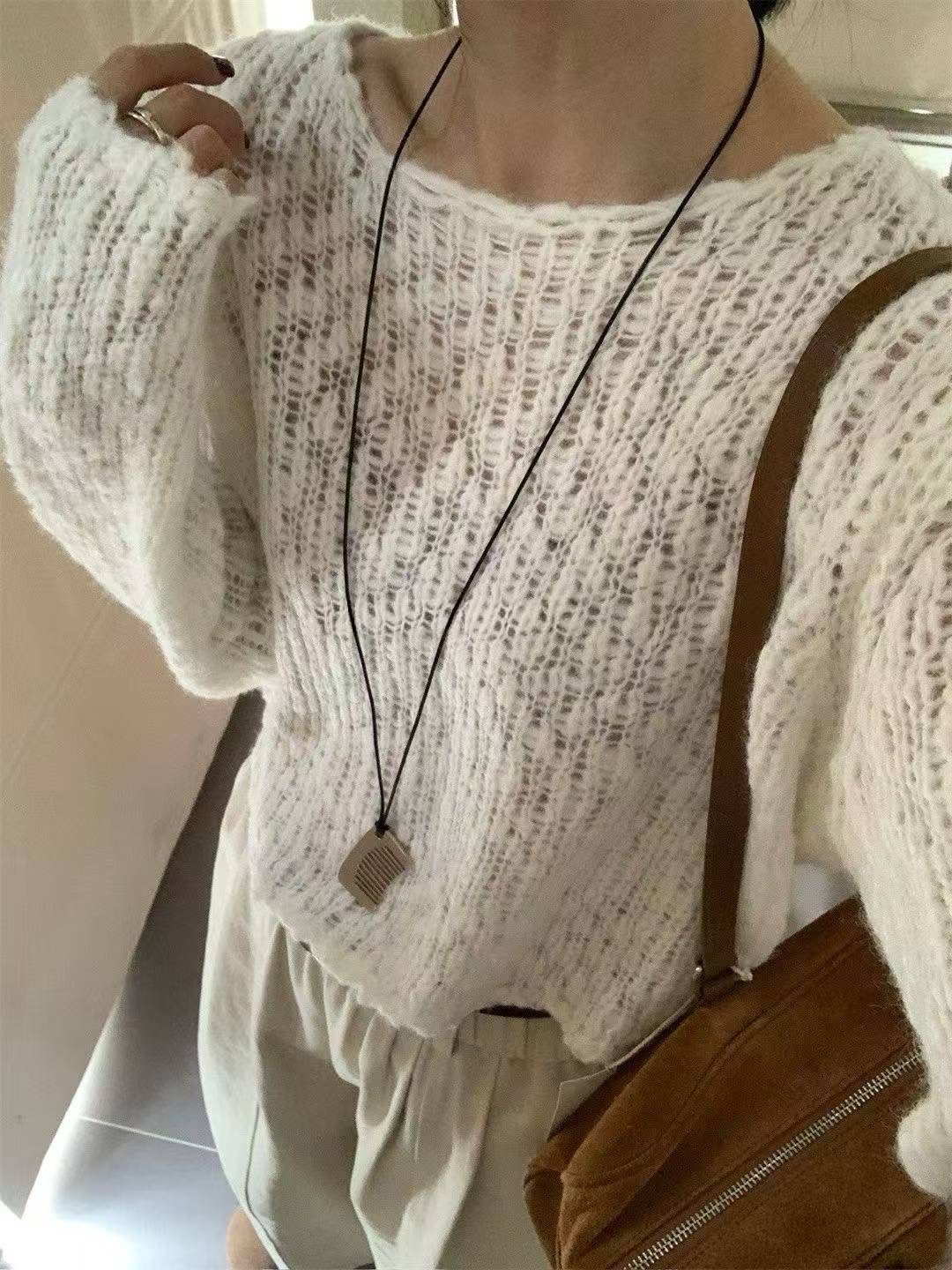 CELLONA韓國代購㊣女士新款職業推薦25秋冬針織衫不含配飾船領CELLONA針織衫