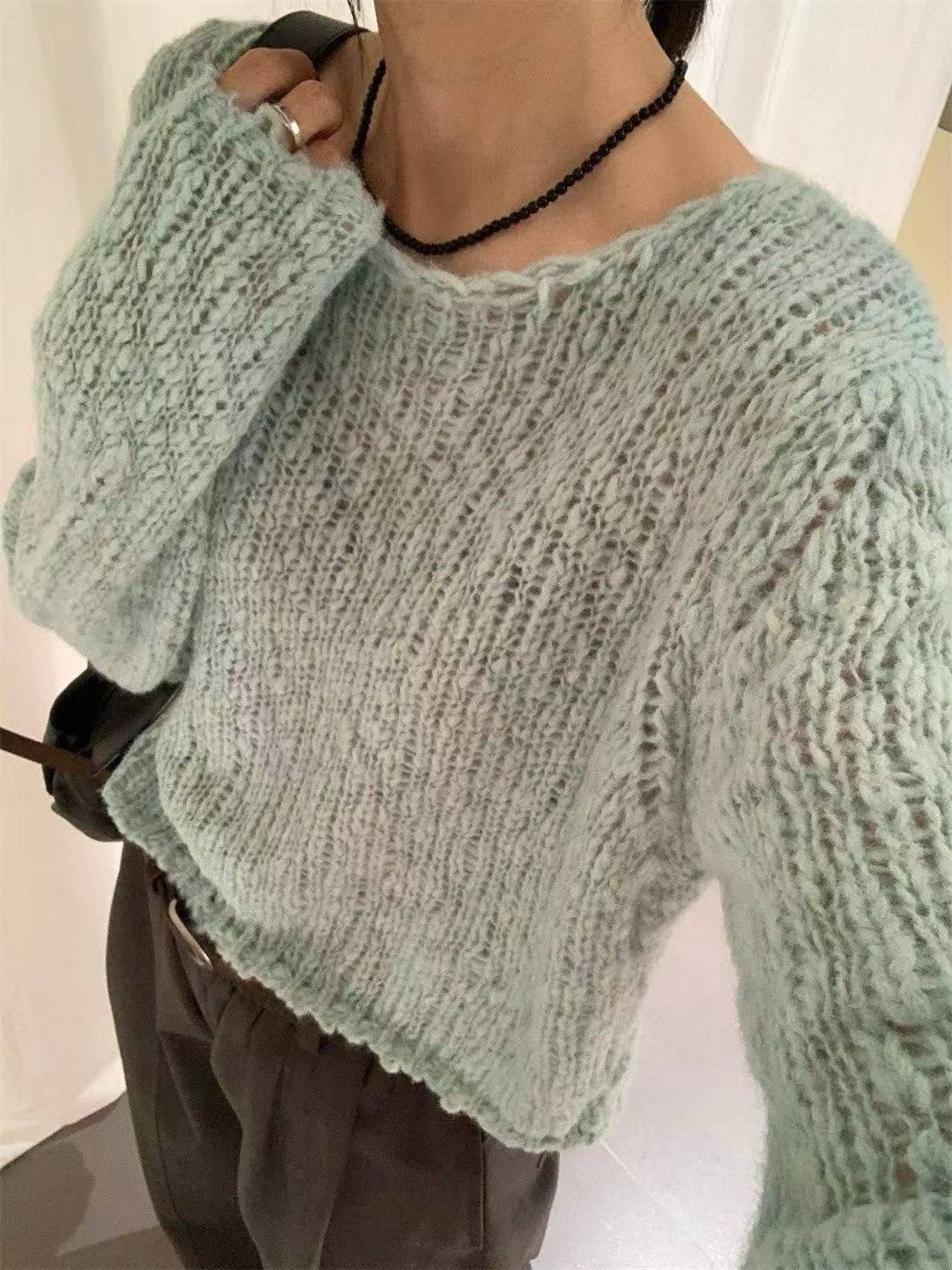 CELLONA韓國代購㊣女士新款職業推薦25秋冬針織衫不含配飾船領CELLONA針織衫