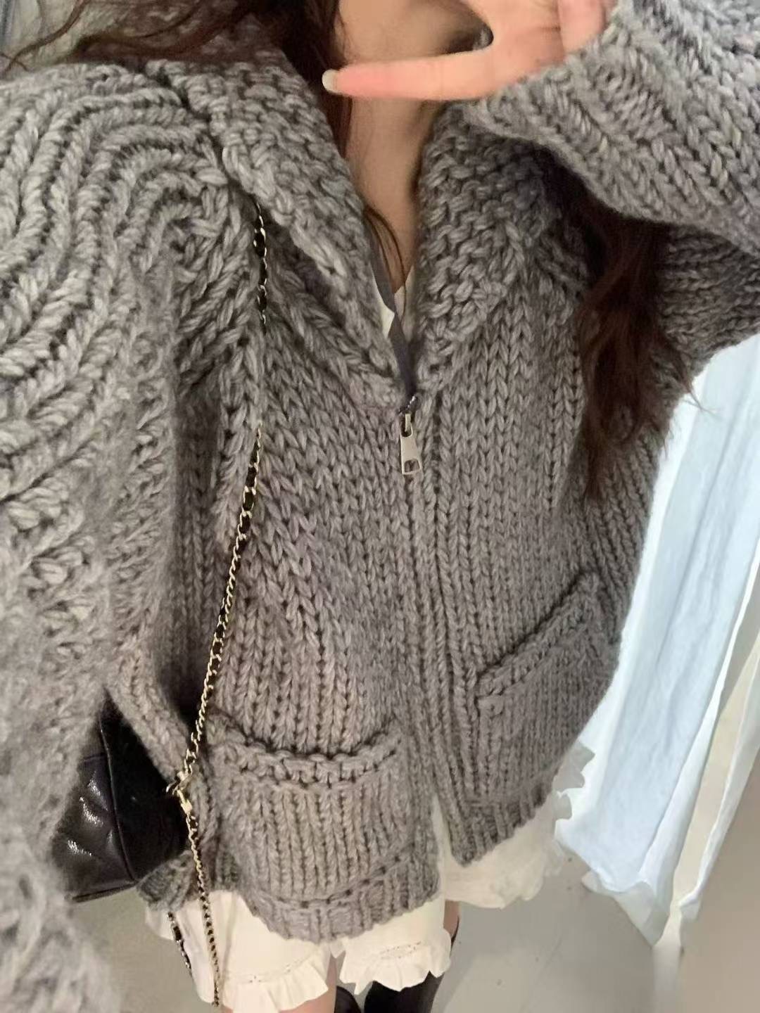 CELLONA東大門㊣代購女士新款人氣時尚推薦真品夾克手工制作CELLONA夾克