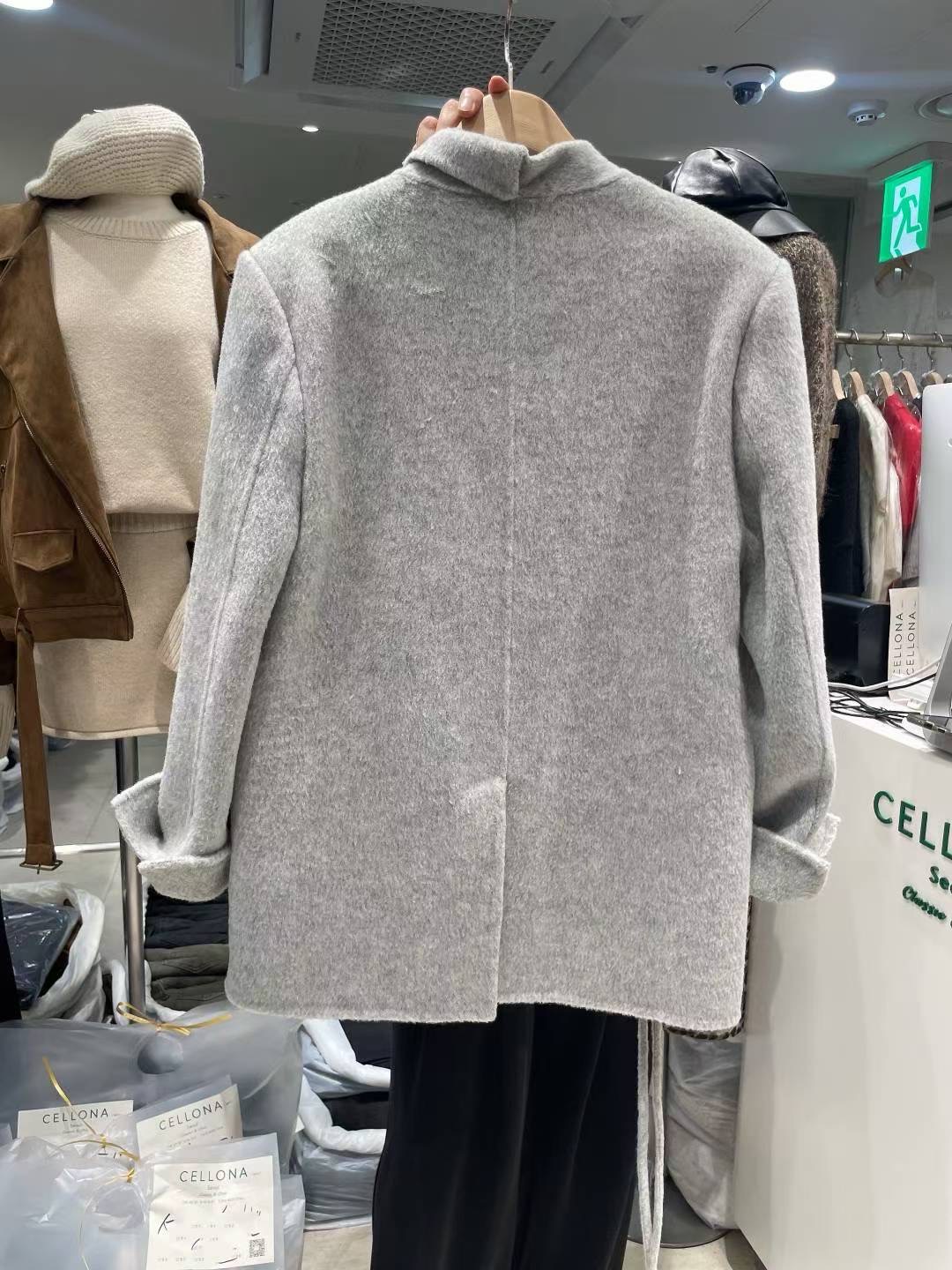 CELLONA韓國直郵㊣女裝新款25秋冬真品熱賣時尚人氣短款大衣CELLONA短款大衣