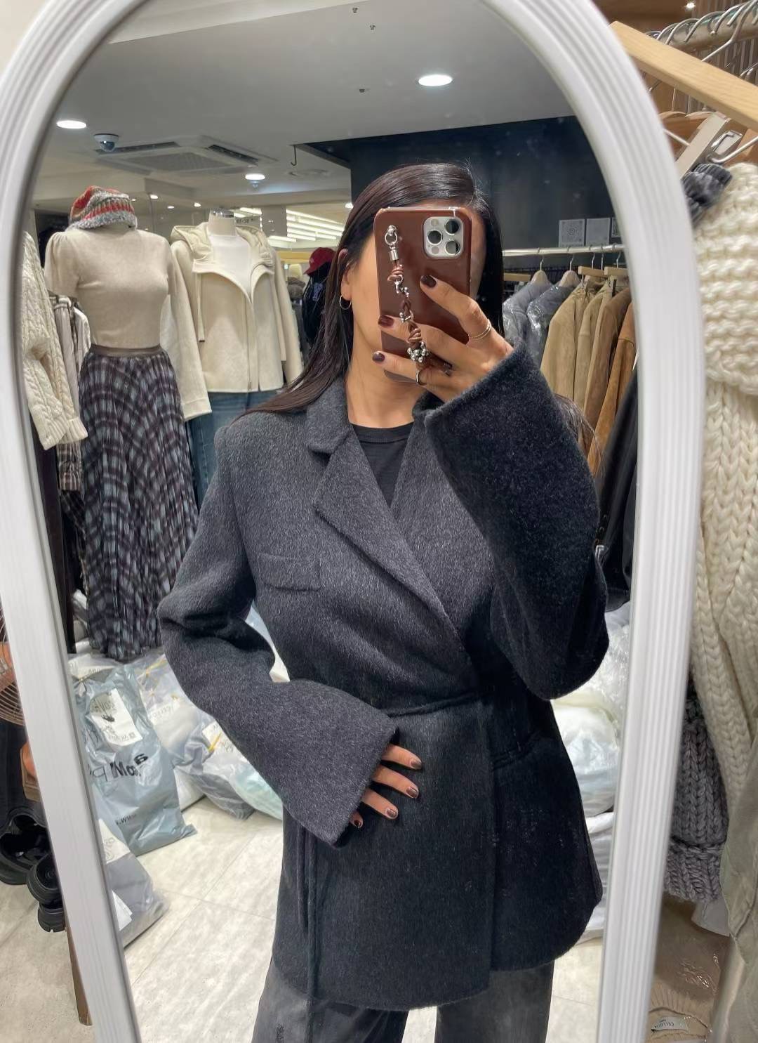 CELLONA韓國直郵㊣女裝新款25秋冬真品熱賣時尚人氣短款大衣CELLONA短款大衣