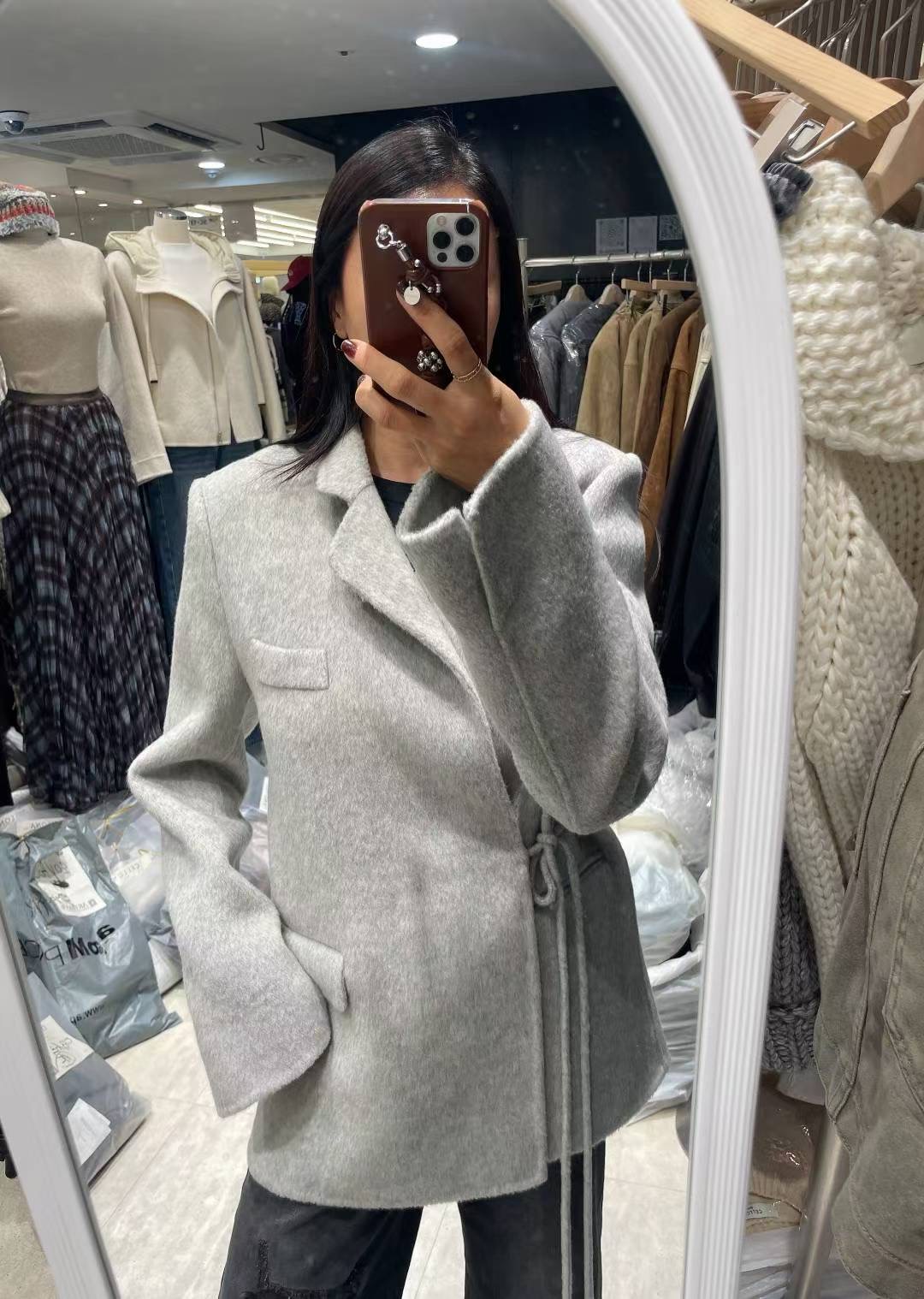 CELLONA韓國直郵㊣女裝新款25秋冬真品熱賣時尚人氣短款大衣CELLONA短款大衣